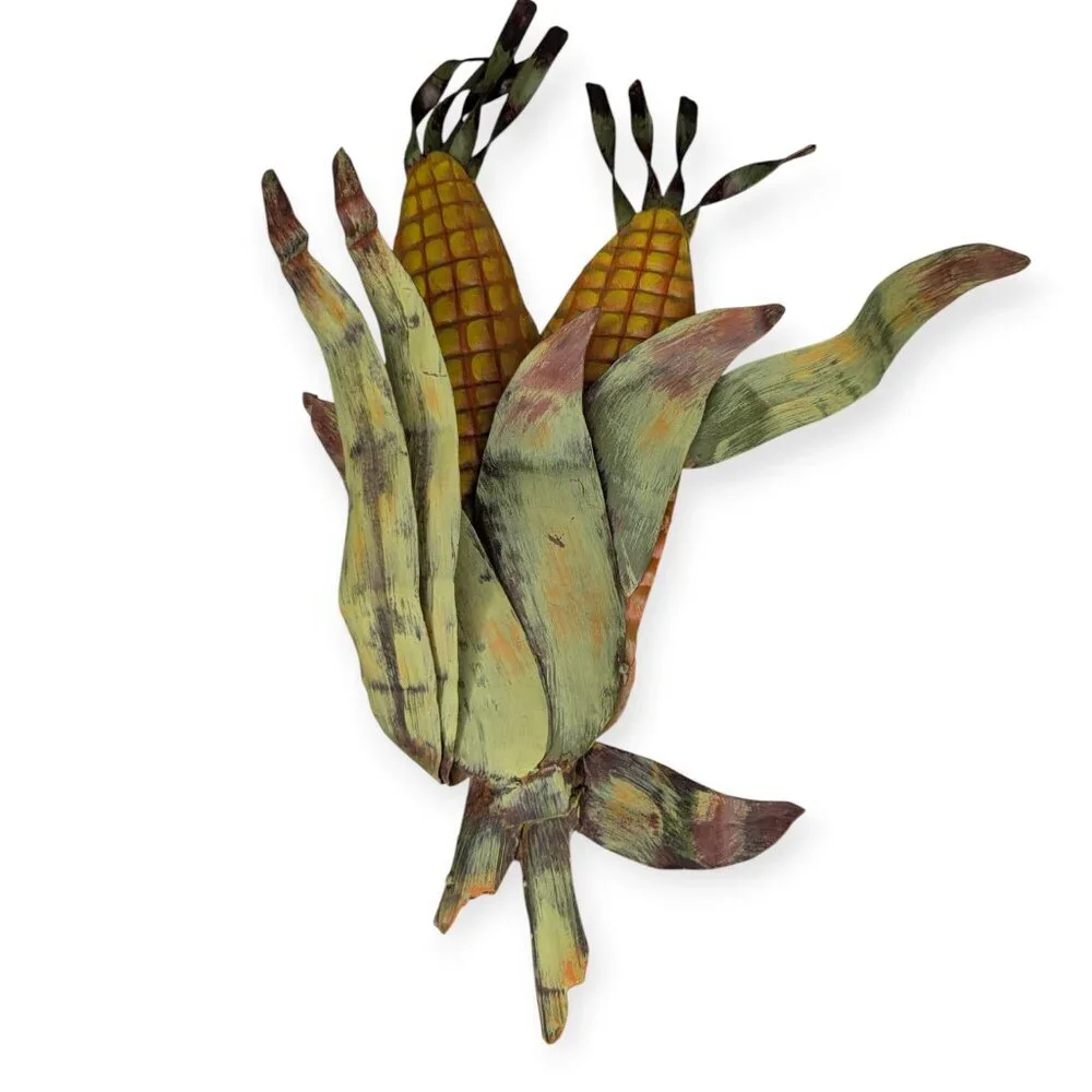 Metal Rustic Corn Wall Sculpture 14